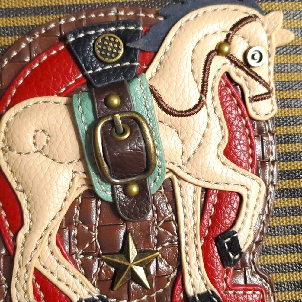 Chala Horse Fabric Mini Crossbody Purse - Picture 5 of 16